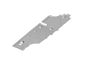 Rivestimento sottoscocca, centro a sinistra. Porsche 971.2 Panamera LWB - 971825521A, 971825521D, 971825521G, 971825521K - 971 825 521 K